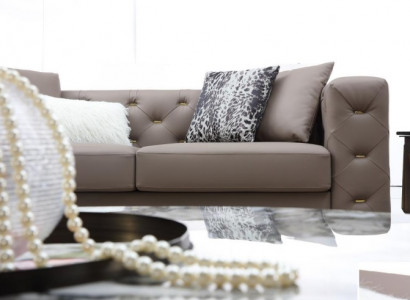 Dreisitzer Couch Polster Design Sofa Moderne Sitz Sofas Chesterfield Luxus Möbel